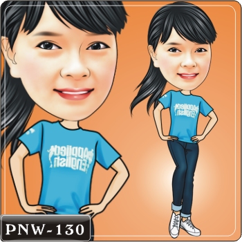 女生人像Q版漫畫PNW-130